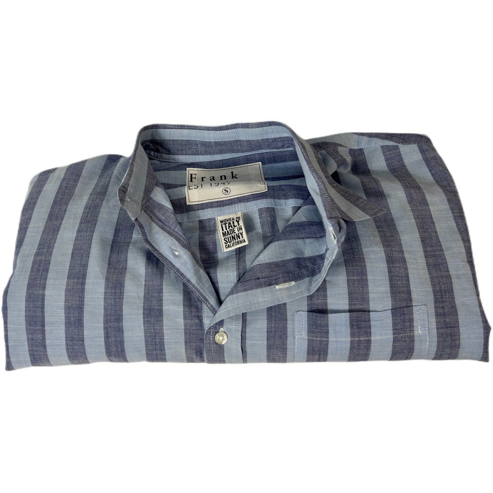 Frank & Eileen Men’s Blue Striped Casual Button Down Shirt